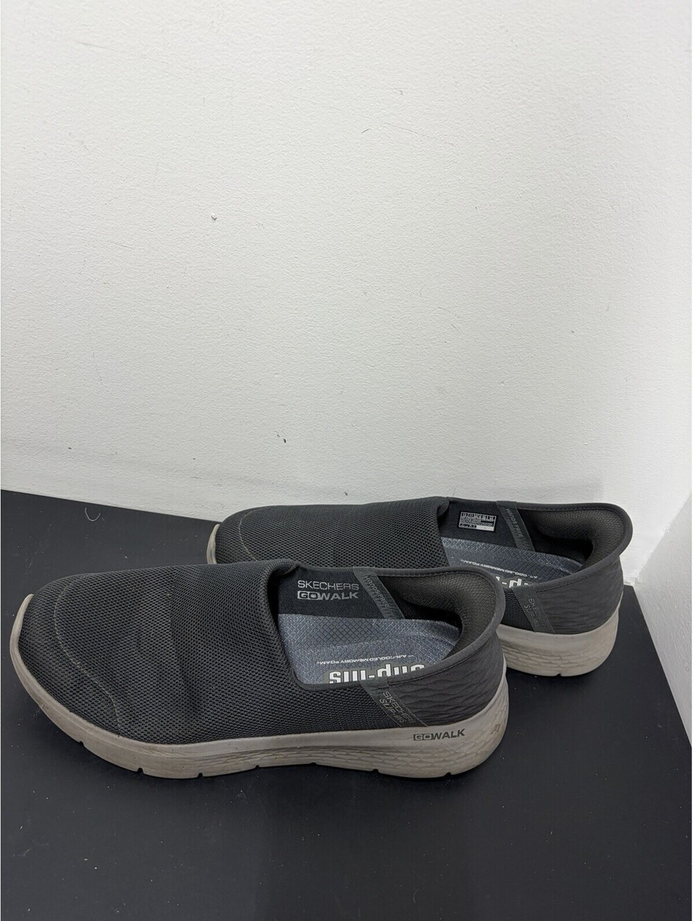 Skechers Hands Free Slip-Ins Go Walk Flex Shoes Dark Grey Men’s Size 12